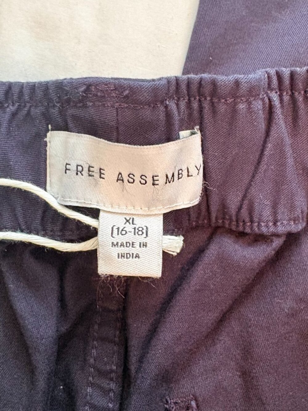 NWT Free Assembly Wide Leg Patch Pocket Pants Dark Navy XL - Picture 5 of 13